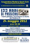 100 ANNI DI PASSIONE GIALLOBLU 24 maggio a Spilamberto